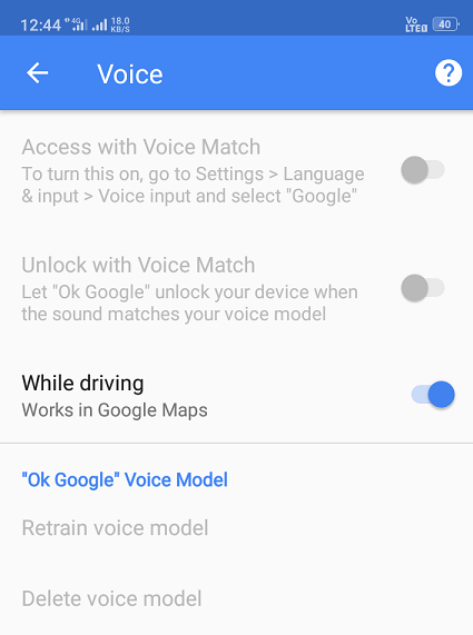 voice match